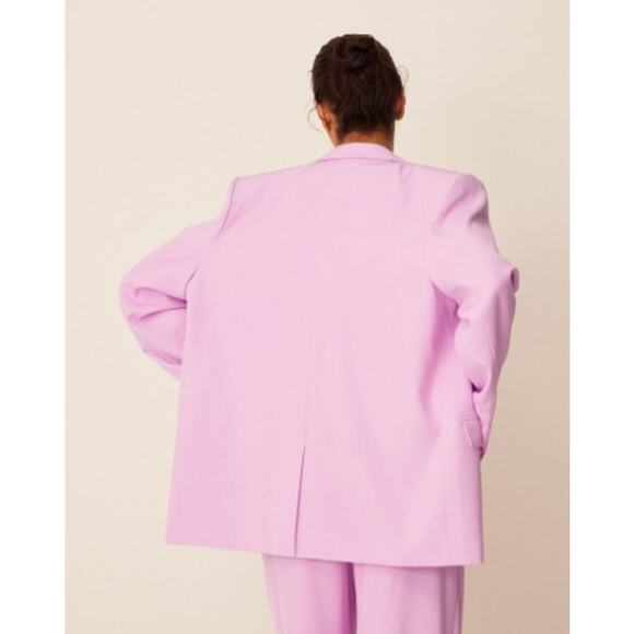NWT NA-KD x Romee Strijd Oversized Blazer Light Pink Women's Size 38 / Small 6 - Picture 5 of 16